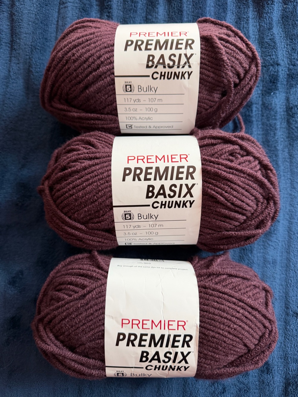 Premier Basix Chunky Yarn in Plum
